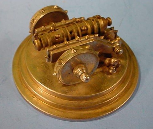 Miniature bronze cannon