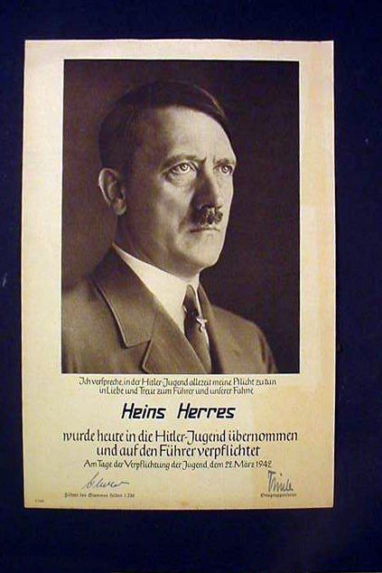 Hitler Youth ID Card