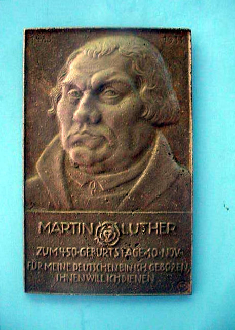 Metal Placard Martin Luther