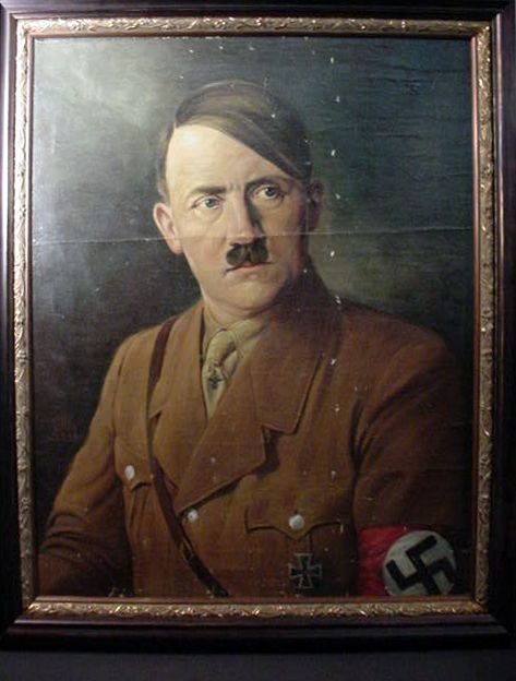 Hitler Oil Painting