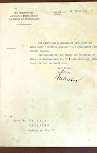 Hitler Signature