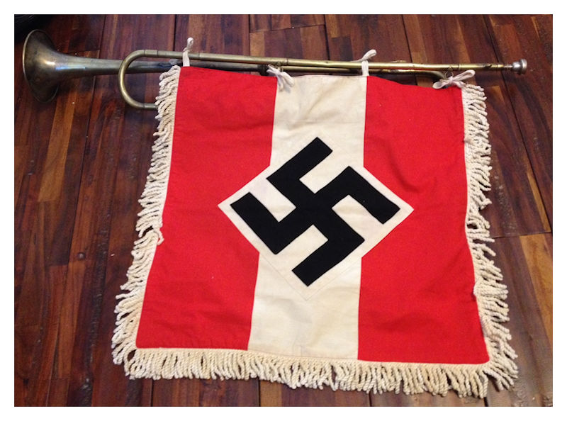 Hitler Youth Trumpet Banner