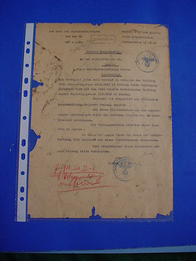 Heydrich's Order for Communists to be Shot