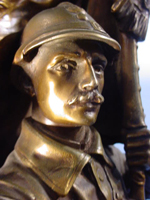 Saulo Bronze of French Soldier