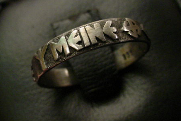 iron gold german wedding ring