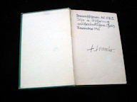 Book Signed by Himmler