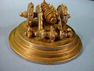 Miniature bronze cannon