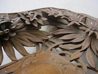 Carved Edelweiss Tray