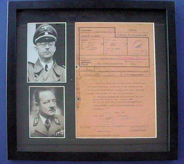 Document Signed by Himmler