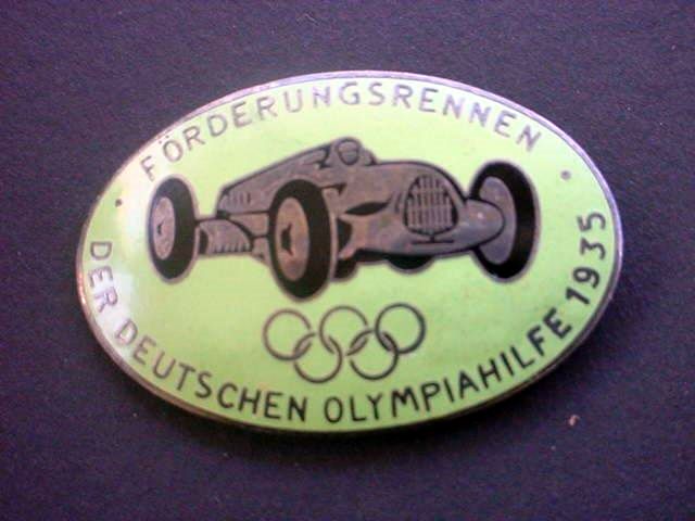 1936 Olympic Racing Badge