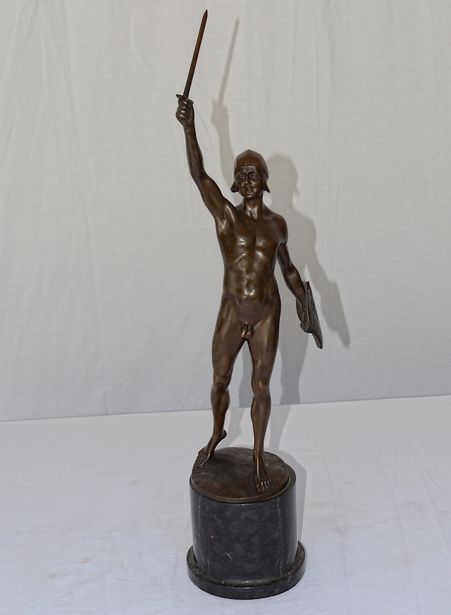 Warrior with Shield Statue
