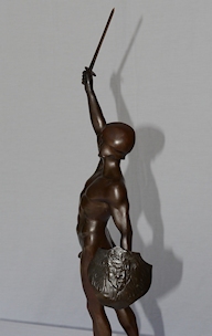 Warrior with Shield Statue