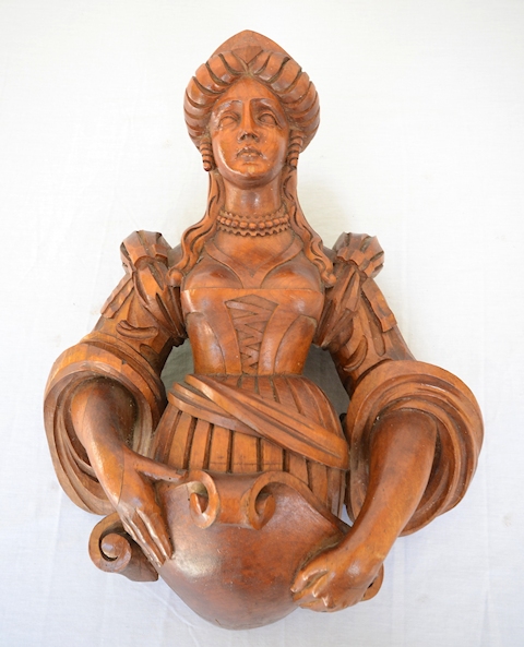 Wood Carved Lady