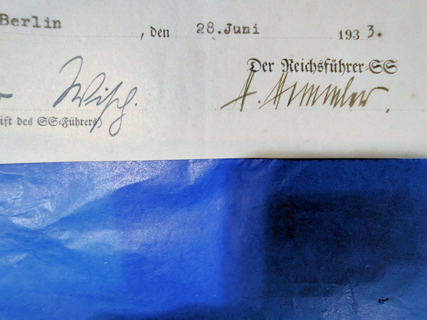 Document Signed by Himmler