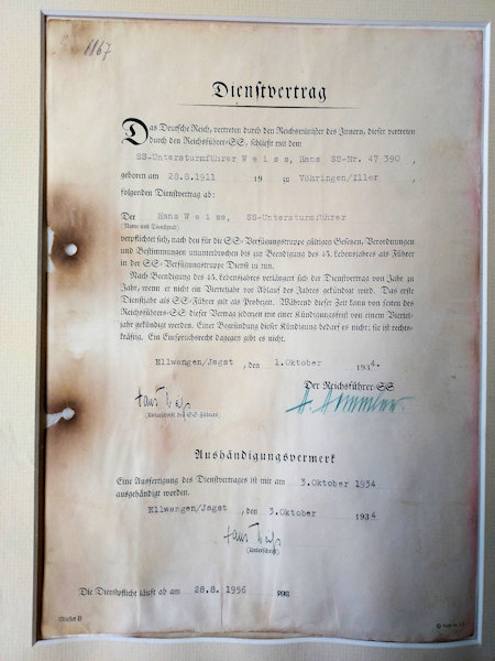 Document Signed by Himmler