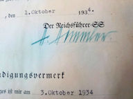 Document Signed by Himmler