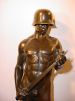 Bronze German Soldier Statue