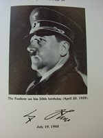 Signed Hitler Portrait