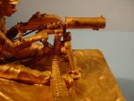Austrian Machine Gunner Bronze Statue
