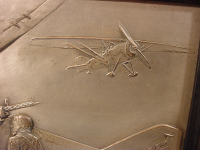 Metal Plaque of Airplane