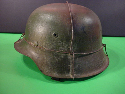 SS Camo Helmet with wire