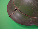 SS Camo Helmet with wire