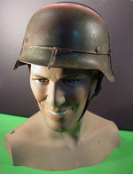 SS Camo Helmet with wire